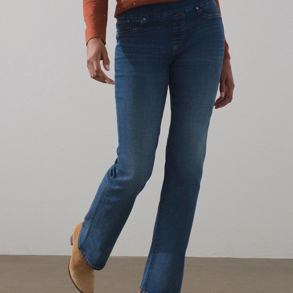 Chico's Pull On Slim Boot Jeans, Chico's size 0, EUC